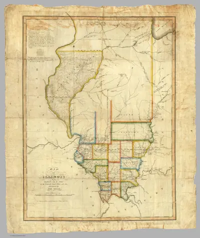 Map Of Illinois.;Melish, John;1820;5537.000