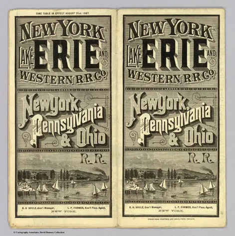 Cover: N.Y., Lake Erie & Western R.R. Co.;New York, Lake Erie, and Western Railroad Company; New York, Pennsylvania and Ohio Railroad Company;1887;5269A