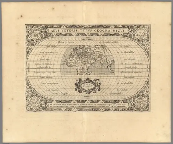 (vi) Aevi Veteris, Typus Geographicus;Ortelius, Abraham, 1527-1598; Vrients, Jan Baptista;1590;10001.347