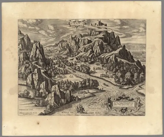 (xxxviii) Tempe.;Ortelius, Abraham, 1527-1598; Vrients, Jan Baptista;1590;10001.429