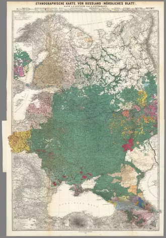 Composite: Sheets Nordliches Blatt und Sudliches Blatt;Rittikh, Aleksandr Fedorovich; Petermann, A.;1878;10240.003