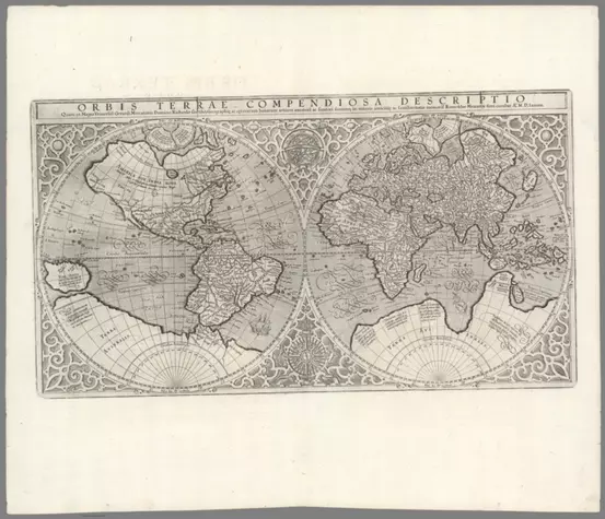 Orbis Terrae Compendiosa Descriptio Quam ex Magna Universali.;Mercator, Gerhard, 1512-1594; Hondius, Jodocus, 1563-1612; Mercator, Rumold, approximately 1545-1599;1607;10501.044