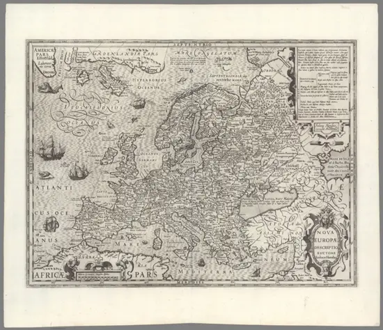 Nova Europae Descriptio;Mercator, Gerhard, 1512-1594; Hondius, Jodocus, 1563-1612;1607;10501.050