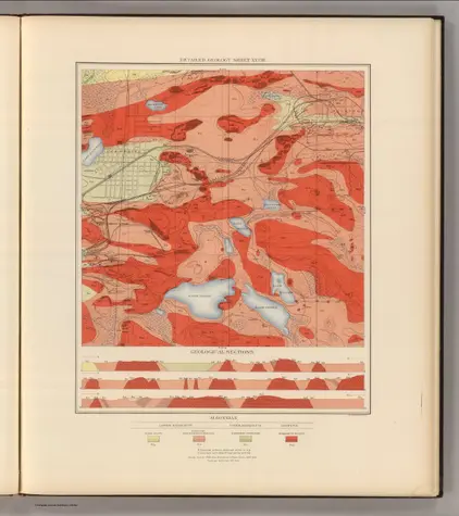 Detailed Geology Sheet XXVIII.;Van Hise, C.; Bayley, W.S.; Smyth, H. L.;1896;1111.025