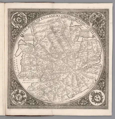No. 24. A Map of the Roads of England;Willdey, George;1717;13539.026