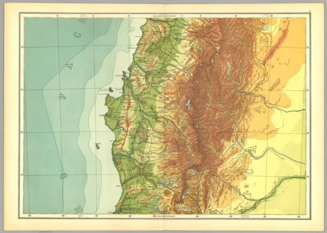 Mapa escolar de Chile. (5);Perthes, Justus; Chile. Ministerio de Instrucción Pública.; Fuenzalida, José del C.;1911;14325.009