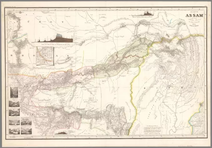 9. Karte von Assam und seinen Nachbar-Ländern;Berghaus, Heinrich, 1797-1884;1834;15177.005