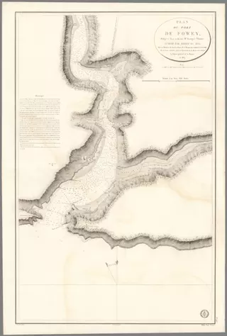 Plan Du Port De Fowey;Depot General de la Marine; Thomas, George;1824;15934.074