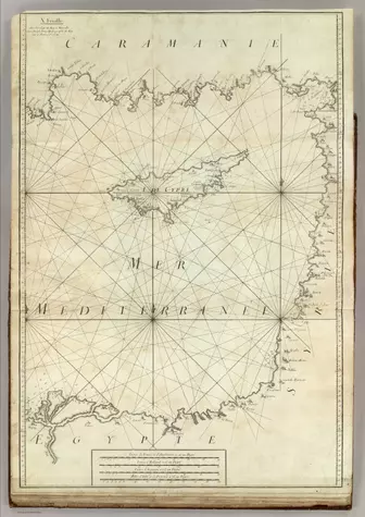 Carte De La Mer Mediterranee. X.;Roux, Joseph;1764;2936.010