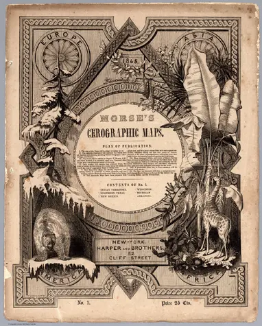 Title Page/Contents: Morse's Cerographic Maps. No. 1;Morse, Sidney E.; Breese, S.;1845;4861.004